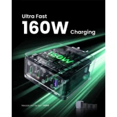 UGREEN NEXODE PRO 160W GAN HIZLI ŞARJ CİHAZI 100W KABLOLU TYPE-C QC PD 3XUSB-C 1XUSB-A GRİ 25877 thumbnail 2