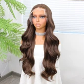 Bebek Kumralı Fiber Sentetik Geniş Dalgalı Tül Peruk thumbnail 4