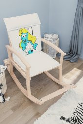 Mobildeco Pinokyo Ahşap Çocuk Sallanan Sandalye Koltuğu Şirine (D - 2