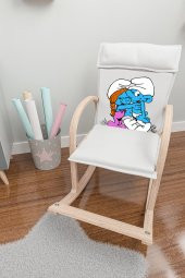 Mobildeco Şirin Ahşap Sallanan Sandalye Dinlenme Koltuğu Sarılan - 1