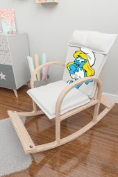 Mobildeco Şirin Ahşap Sallanan Sandalye Dinlenme Koltuğu Şirine - 2