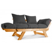 Mobildeco Kombin Wood Ahşap İki Kişilik Koltuk Bahçe Koltuğu Yata - 2