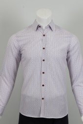 Uzun Kol Slim Fit Kareli Gömlek - 2