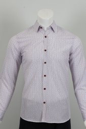 Uzun Kol Slim Fit Kareli Gömlek - 5