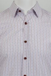 Uzun Kol Slim Fit Kareli Gömlek - 7
