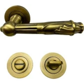 Pars Rozetli Kapı Kolu Antik Sarı WC Tipi thumbnail 1