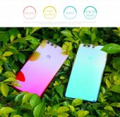 Huawei P10 Plus Kılıf Zore Renkli Transparan Kapak - 3