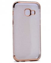 Galaxy A5 2016 Kılıf Zore Kenarı Tek Sıra Taşlı Silikon - 5