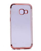 Galaxy A5 2016 Kılıf Zore Kenarı Tek Sıra Taşlı Silikon - 6