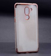 Huawei GR5 2017 Kılıf Zore Kenarı Tek Sıra Taşlı Silikon - 1