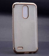 LG K10 2017 Kılıf Zore Kenarı Tek Sıra Taşlı Silikon - 5