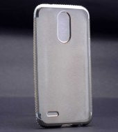 LG K10 2017 Kılıf Zore Kenarı Tek Sıra Taşlı Silikon - 7