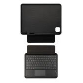 Apple iPad Air 11 2025 M3 Zore Border Keyboard Bluetooh Bağlantılı Standlı Klavyeli Tablet Kılıfı - 1