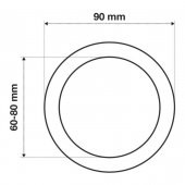 1000 LM IP40  X-PLUS 10W BEYAZ PANELLIGHT 60-80 MM AYARLANABİLİR WONDEKS - 2