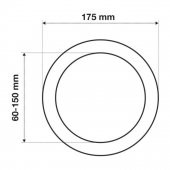 2400 LM IP40 X-PLUS 24W BEYAZ PANELLIGHT 60-150 MM AYARLANABİLİR WONDEKS - 2