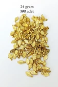 Oya Abiye Bileklik Kolye Pleksi Metalik Plastik Pul Altın Renk 24 gram 390 adet - BNC535 - 1