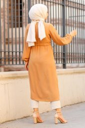 Yandan Bağlamalı Kap - Camel - 4