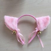 Sailor Moon Pembe Taç Toka Kız Çocuk Peluş Kedi Kulaklar Anime - 1