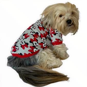 Red Mickey İnce Köpek Ceketi,Kıyafeti,Elbisesi - 1