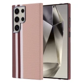 Samsung Galaxy S24 Ultra Kılıf Kablosuz Şarj Özellikli Karbon Fiber Görünümlü Nekst Kapak thumbnail 4