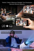 Taşınabilir Android Projeksiyon En Güncel Versiyon Wifi Destekli Akıllı Sinema Projektör Ultra Hd - 4