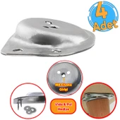 (4 ADET) Mobilya Zigon Masa Ahşap Sehpa Ayağı Bağlantı Aparatı Açılı Dereceli Ayakları Tabanı Metal thumbnail 1