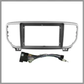 KIA SPORTAGE 2019-2021 UYUMLU GÜMÜŞ ANDROID MULTİMEDYA ÇERÇEVESİ - SOKET thumbnail 1