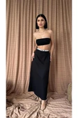Siyah Beli Lastikli Etek thumbnail 1