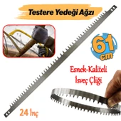 Kolastar Yaylı El Testere Ağzı Yedeği Bıçağı 1 Adet İsveç Kalitesi 24" İnç 610 mm (61cm) Çatal Diş - 1