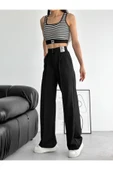 DÜĞMELİ PİLELİ ESNEK PALOZZO PANTOLON - 6