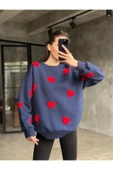 KALP NAKIŞLI 3 İPLİK ŞARDONLU SWEATSHIRT - 9