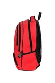Çok Amaçlı Laptop Dizüstü Bilgisayar Bölmeli Sırt Çanta Kırmızı thumbnail 2