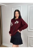 KETEN ÇİÇEKLİ OVERSIZE KAZAK - 7