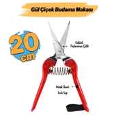 Sivri Narenciye Makası Bahçe Bitki Çiçek Gül Ağaç Üzüm Çıbık Dal Bağ Budama Kesme Bıçkı Makas 20 cm - 1