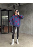 KALP NAKIŞLI 3 İPLİK ŞARDONLU SWEATSHIRT - 2