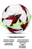 Telvesse Futbol Topu Europe Ligi Pompalı Set Dayanıklı Sert Zemin Halı Saha Futbol Topu Kırmızı 100 thumbnail 4
