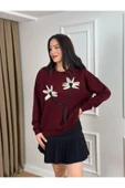 KETEN ÇİÇEKLİ OVERSIZE KAZAK - 8