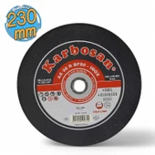 Karbosan Metal Kesici Taş Disk Taşlama Spiral Demir Kesme Diski 230x1.9x22.23 mm - 1