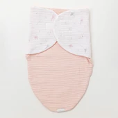 Andywawa Kız Bebek Müslin Bebek Kundak thumbnail 2