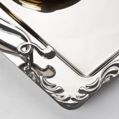 Nehir Lalezar Sade Paslanmaz Çelik Çay Kahve Servis Tepsisi 48 x 31 cm - 2