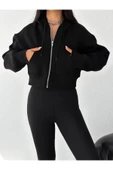 Kadın, Baskılı Üç İplik Sweatshirt - 12