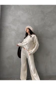 BİSİKLET YAKA OVERSIZE CEPLİ TRİKO TAKIM - 5