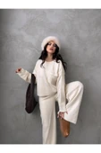 BİSİKLET YAKA OVERSIZE CEPLİ TRİKO TAKIM - 6