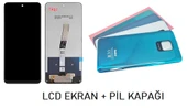 Xiaomi Redmi NOTE 9 PRO LCD Ekran + Arka Kapak GRİ - 1