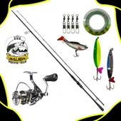 Bauer Rocha 4000 Quadro 270 Cm 15-40 Gr Spin Olta Takımı Seti - 1