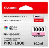 Feyza Bilişim Canon PFI-1000 PM (P.Magenta ) Fotoğraf Kırmızı A2 Yazıcı Orijinal Mürekkep Kartuş 80 ml. (0551C001) - 1