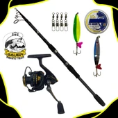 Bauer Aron 3000 Amatsu 240 Cm 10-40 Gr Tele Spin Olta Takımı Seti - 1