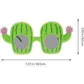 Kaktüs Temalı Hawaii Yaz Partisi Gözlüğü thumbnail 4