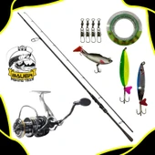 Bauer Rocha 3000 Quadro 240 Cm 15-40 Gr Spin Olta Takımı Seti - 1