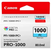 Feyza Bilişim Canon PFI-1000 PC (Photo Cyan) Fotoğraf Mavi A2 Yazıcı Orijinal Mürekkep Kartuş 80 ml. (0550C001) - 1